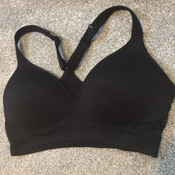 Women's Black Sports Bra - Picture 1 of 4